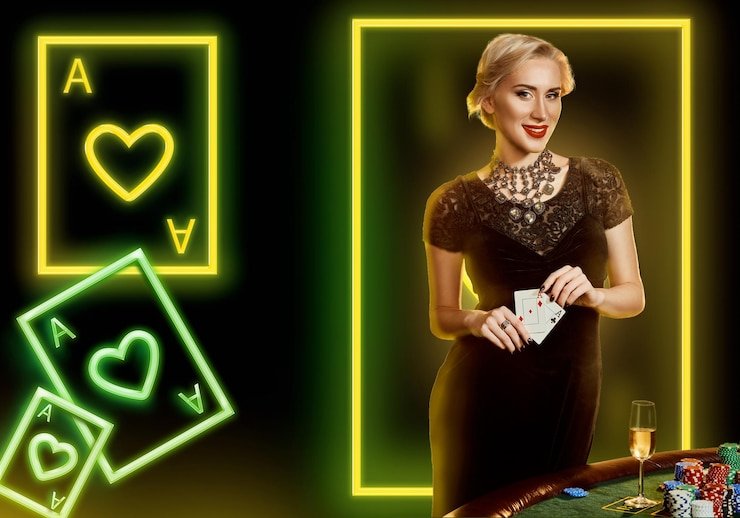 Meja French Roulette live-dealer di sport bet dengan roda roulette dan tabel taruhan